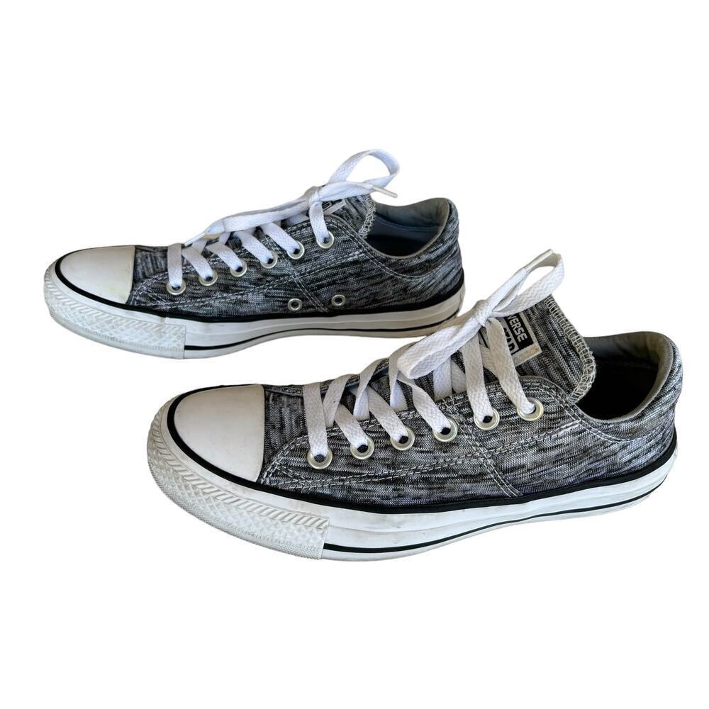 Converse Chuck Taylor All Star Heathered Gray Silver Sneakers Womens Size 7 - Picture 2 of 8